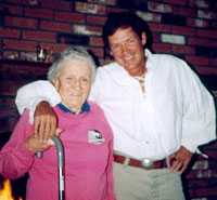 Frank with Sally Swift, author of the popular 'Centered Riding' book series.